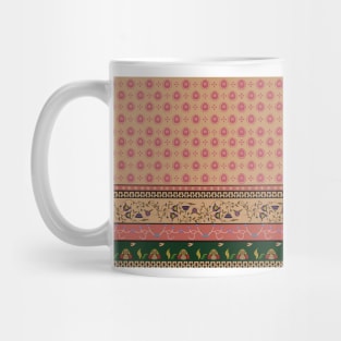 Gentle Blossoms: A Sweet Pink Flower Pattern for Cool Comfort Mug